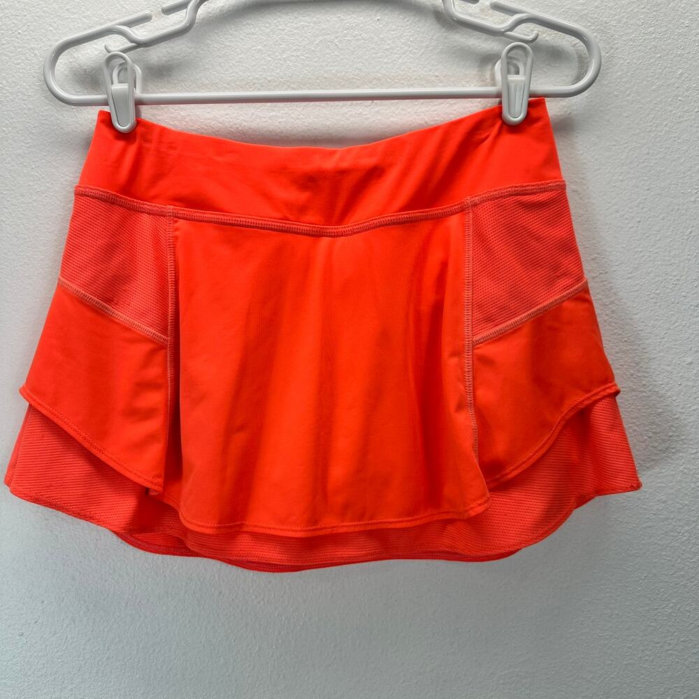 Athleta Bustle Skort Orange Tennis Golf Pickleball XS
